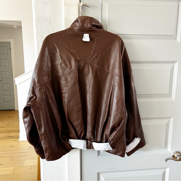 NWT Free People Sonny Leather Pullover Jacket - Picture 6 of 6